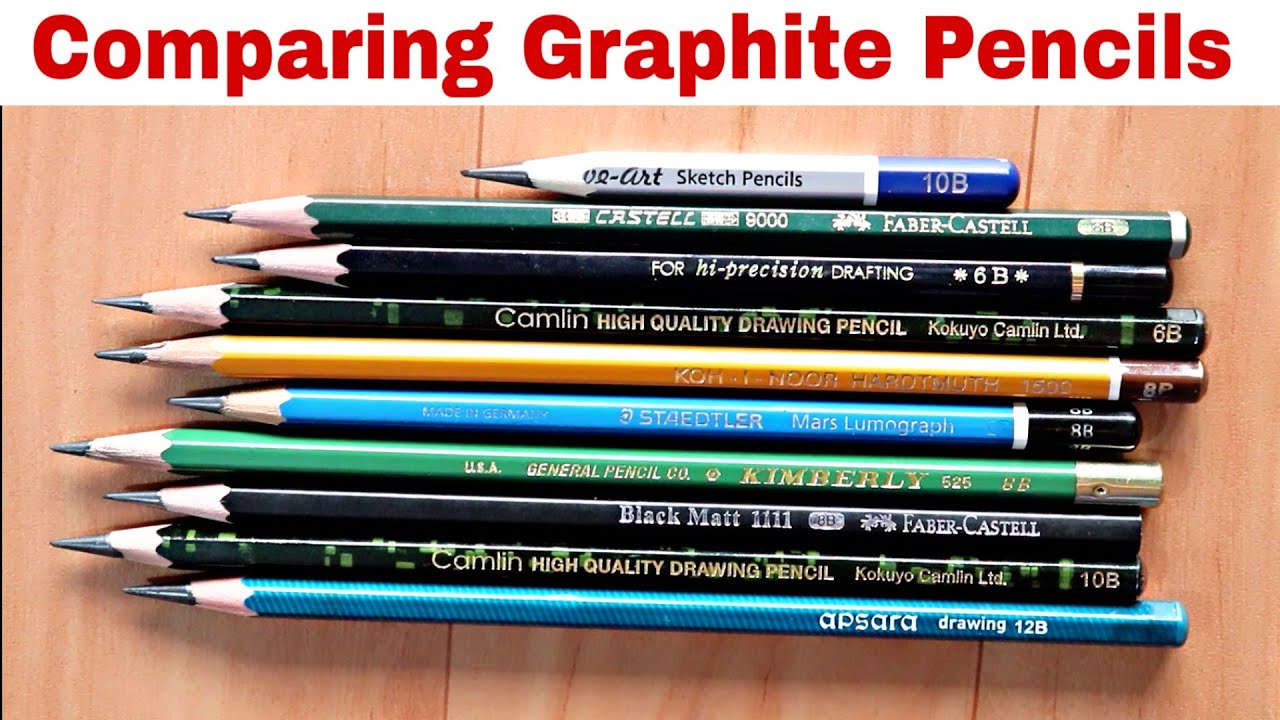 Comparing Dark Graphite Pencils 😀 - YouTube