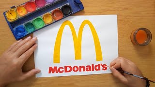 How to draw the McDonald's logo 2024