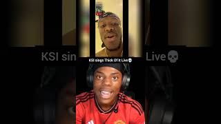 KSI sings thick of it Live #shorts #ksi