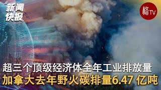 加拿大 2023年全年野火碳排放量超过全球许多顶级经济体【新闻快报】