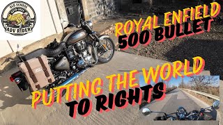 Putting the world to rights on my Royal Enfield 500 Bullet #royalenfieldriders #bullet500