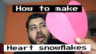 How to make a heart snowflake -Sew Obvious