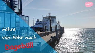 Fähre von Föhr nach Dagebüll 4K ferry north sea