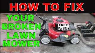 How To Restore A Junked Lawn Mower. For Cheap.