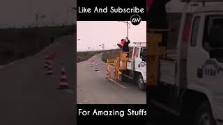 Smart Traffic Cone picker || #Shorts Artistic World 🌎