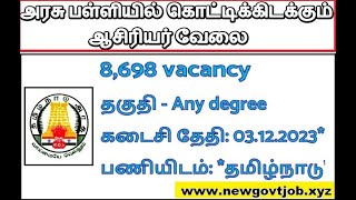 தமிழ்நாடு   பல்வேறு மாவட்டங்களில் ஆசிரியர்  வேலை  | Apply for Teaching Positions Now!