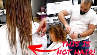 THIS IS NOT HAIR, WASTE! HOW TO MAKE A HAIR CUT FOR LOW HAIR асмр