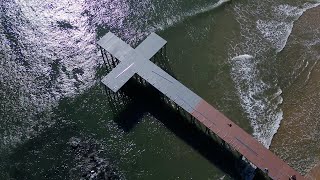 Controversial cross-shaped pier in Jersey Shore town to open this weekend