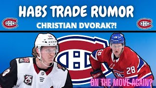 Habs Trade Rumors - Christian Dvorak (as per Elliote Friedman)