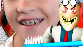 Madison Gets Braces!! Can I Escape Bob the Dentist?!?! Scary Obby