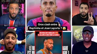 🚨URGENT! GROS CLASH ENTRE RAPHINHA ET LAPORTA SUR LE CAS OLMO😬/ NEYMAR TACLE LA LIGUE 1...