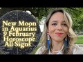 NEW MOON in AQUARIUS 9 February All Signs Horoscope: Let the Reset Begin!