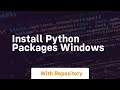 install python packages windows