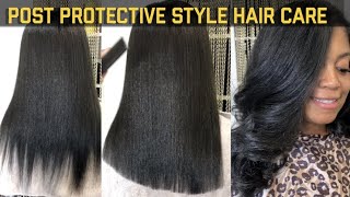 Post Protective Hair Styles- Wash, Trim \u0026 Style