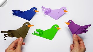 Easy paper birds - DIY paper toys