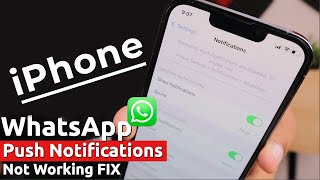 Fixed WhatsApp Push Notifications DISABLED & NOT WORKING in iPhone | Apple info