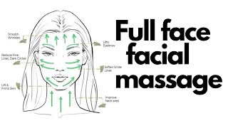 face massage full face massage step by step