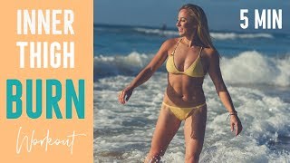 5 Minute Inner Thigh Burn and Sculpt Workout (No Equipment)