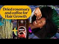 YOUR HAIR WILL GROW LIKE CRAZY //ROSEMARY AND COFFEE WATER FOR EXTREME HAIR GROWTH #trending #hair