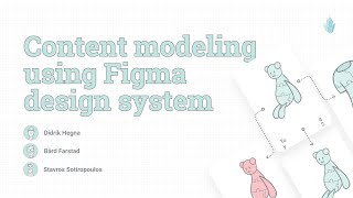 Content modeling using Figma design system