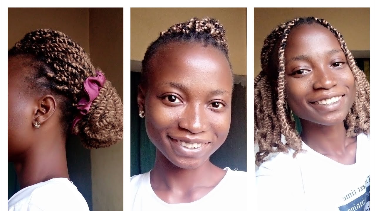 How To Style Afro Twists Youtube