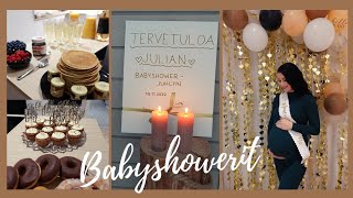 JÄRJESTETTIIN JULIALLE BABYSHOWERIT👶🍼 // juhlien järkkäilyä, juhlimista ja mitä Julia sai lahjaksi?