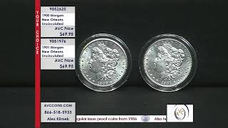 1900 \u0026 1901 Morgan Dollar - New Orleans - Uncirculated