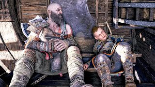 Kratos & Mimir disappointed in Atreus for swearing - God of War Ragnarok