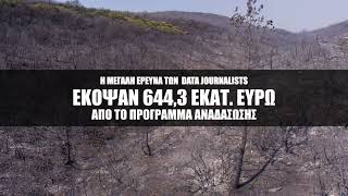 Έκοψαν 644,3 εκατ. ευρώ από το πρόγραμμα αναδάσωσης | Data Journalists