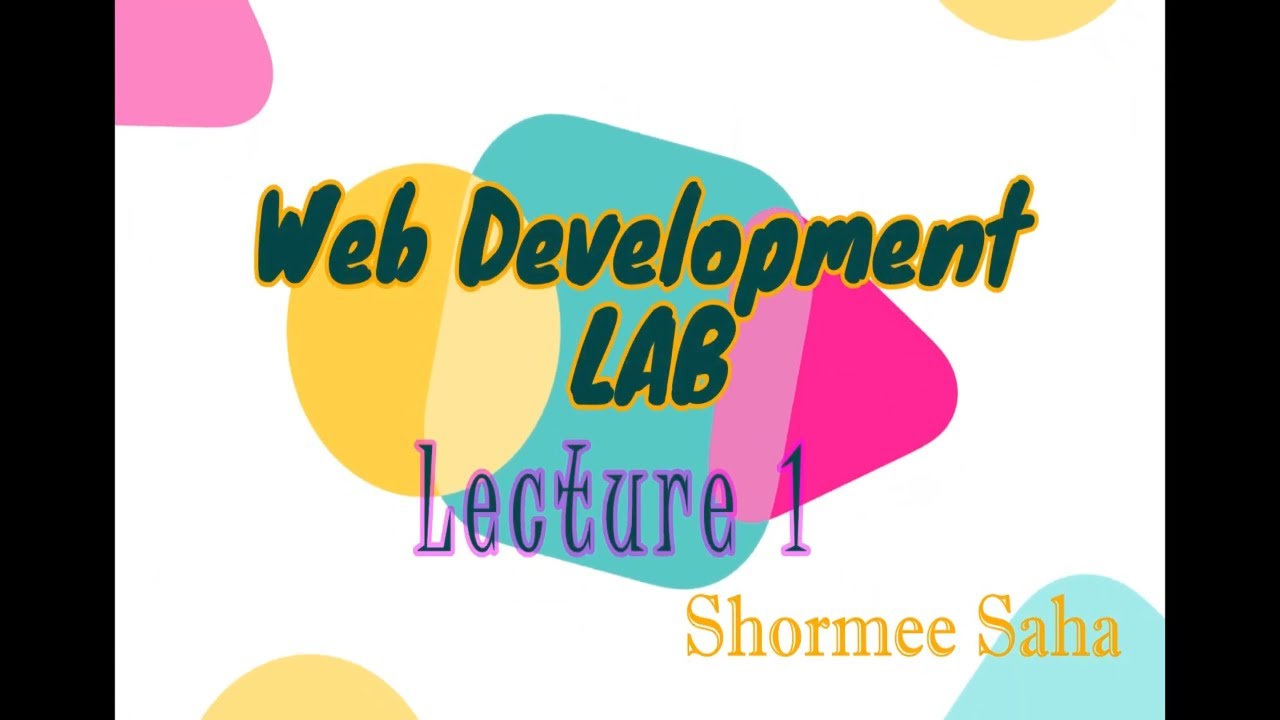 Web Development Lab 1 Introduction Web Technology Terminology Html
