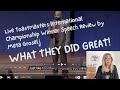 Master Analysis of a Toastmasters Winning Speech by Meta Groselj