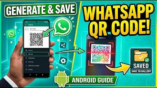 Generate WhatsApp QR Code (Android) | Share & Save Your WhatsApp QR Code Easily