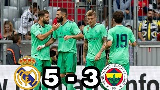 Real madrid vs Fenerbahce [5-3] highlights |Goles|resumen AUDI CUP  2019