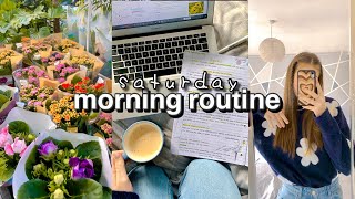 productive saturday morning☕️💐