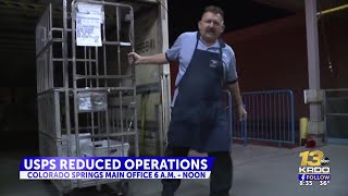 USPS reduced operations in Colorado Springs