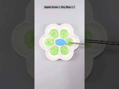 What Colours go well with apple green?