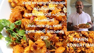 ചെമ്മീൻ കൊണ്ടാട്ടം/SPICY PRAWN KONDATTAM/KERALA STYLE SPICY CHEMMEEN KONDATAM/VLOG-11