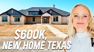 INSIDE This Stunning NEW HOME TX House: $600K House Tour! | Lubbock Texas Realtor