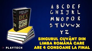 Singurul cuvânt din limba română care are 4 consoane la final. Îl folosești mai rar #cuvinte