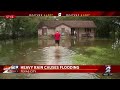 Heavy rain causes flooding in Texas City