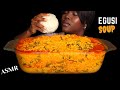 ASMR FUFU (POUNDO) \u0026 EGUSI SOUP MUKBANG (No talking) Nigerian food |Eating Sounds| Vikky ASMR