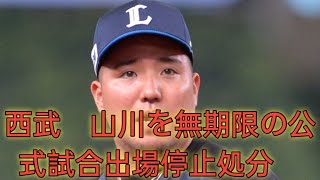 西武　山川を無期限の公式試合出場停止処分　山川謝罪「深く反省」「立場わきまえずにした行動」J.D News