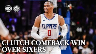 Clutch Comeback Win over Sixers Highlights 🤯 | LA Clippers