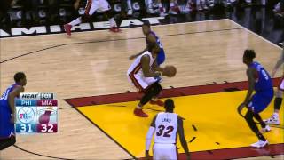 Henry Walker SICK Dunk | Sixers vs Heat | February 23, 2015 | NBA 2014-15 Season