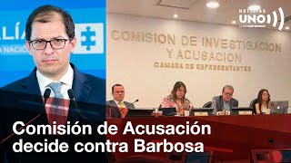 Histórica acción de Comisión de Acusación contra el fiscal Barbosa | Las noticias del 2023