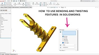 SHOCKING SolidWorks Twist and bending Feature | How to use Flex feature | SolidWorks tutorial