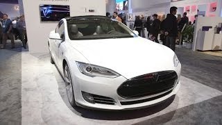 Tesla Model S at CES 2014!