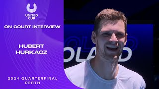 Hubert Hurkacz On-Court Interview | United Cup 2024 Quarterfinal