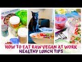 HOW TO EAT RAW VEGAN AT WORK • TIPS & TRICKS • HEALTHY LUNCH