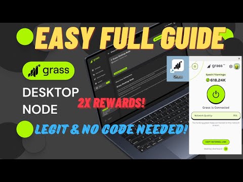 GRASS Desktop NODE is LIVE! 2x Rewards! Easy full tutorial and download guide – no code needed!